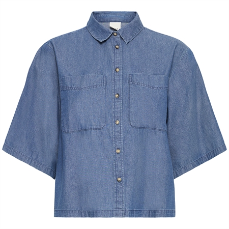 Ichi IhxAurora Shirt Washed med. blue