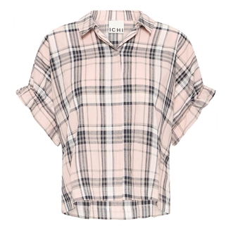 Ichi IhxSami Shirt Silver Pink w.Navy