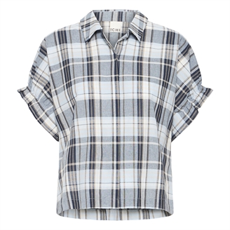 Ichi IhxSami Shirt Cashmere Blue w.Navy