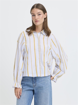 Ichi IhxSami Strip Shirt Cashmere Blue w/stripe