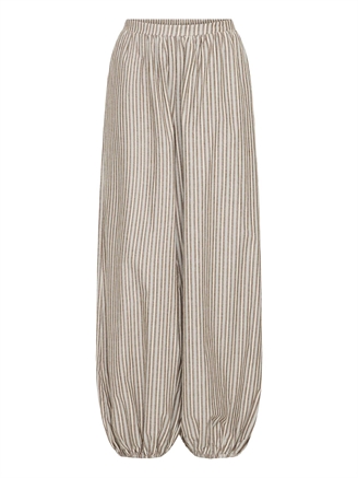 Ichi IhxMilly Pants Lead W/brown/creme stripe