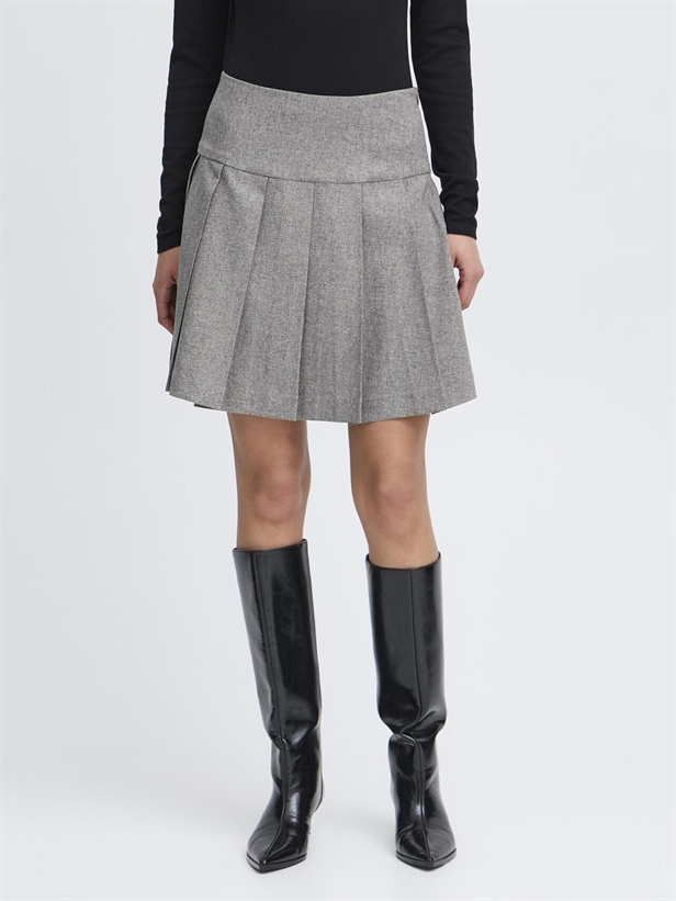 Ichi IhUnola Skirt Salt and Peber