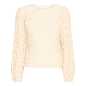 Ichi IhYvola LS Blouse Almond Milk