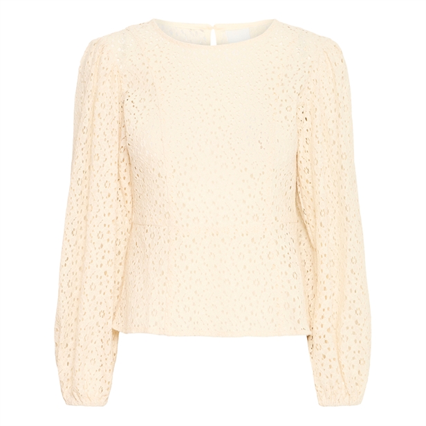 Ichi IhYvola LS Blouse Almond Milk
