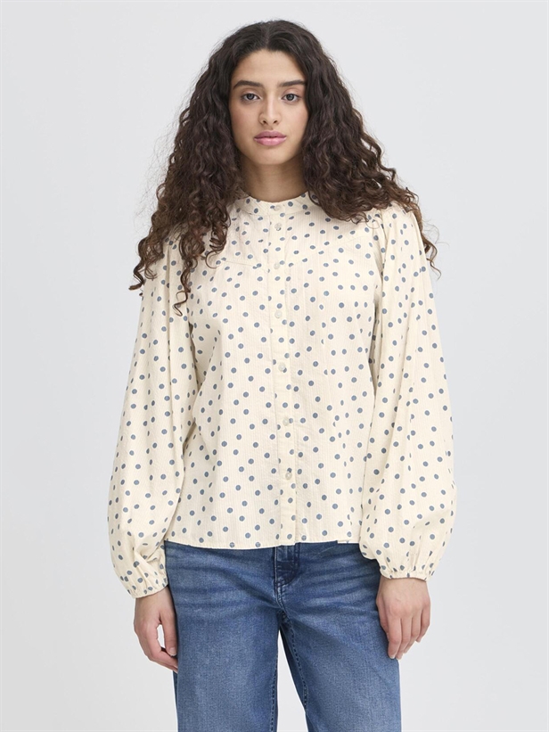 Ichi IhVinola Shirt Blue Mirage Dot