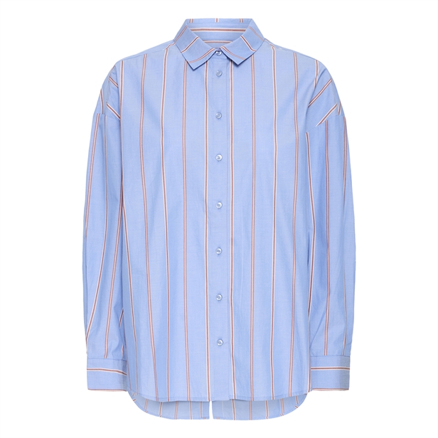 Ichi IhSadia Shirt Blue Yonder Stripe