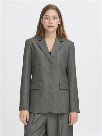 Ichi IhFilano Blazer Dark Grey Melange