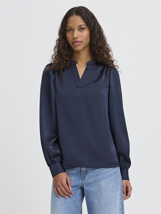 Ichi IhLetta LS Blouse Total Eclipse