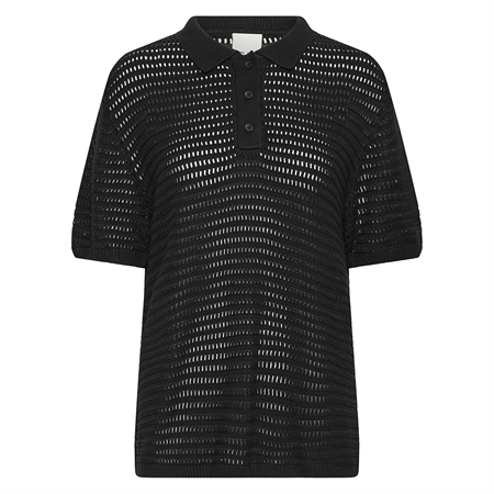 Ichi IhBetues SS Knit Blouse Black