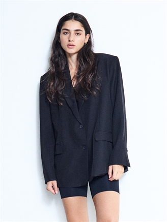 Ichi IhFava Oversize Blazer Black