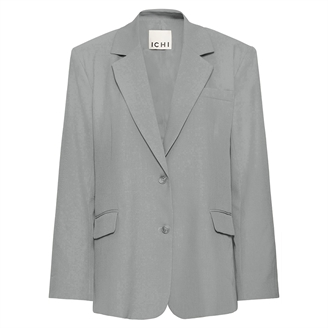 Ichi IhFava Oversize Blazer Grey Melange