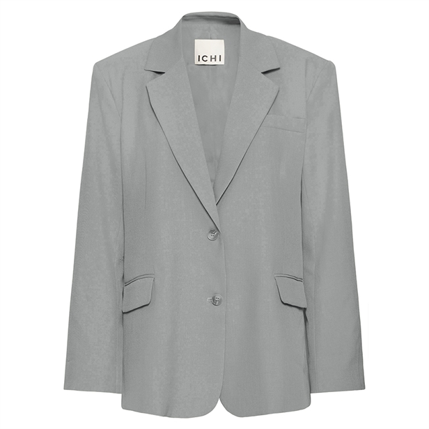 Ichi IhFava Oversize Blazer Grey Melange