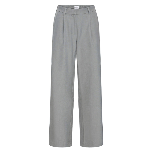 Ichi IhFava Wide Pants Grey Melange