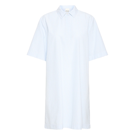 Ichi IhGaria Dress Light Blue Stripe