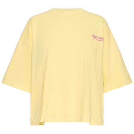 Ichi IhNica SS T-shirt Mellow Yellow/Wild Orchid