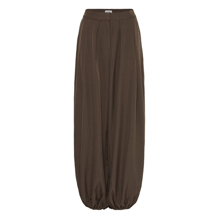 Mørk melerede ICHI IhFava harembukser til kvinder hos MAAK Shop - Slate Black Melange model 20126688