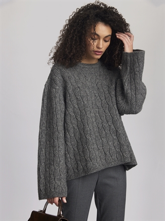 Gestuz AdieGZ Pullover Deep Gray Melange