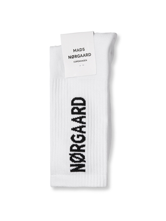 Mads Nørgaard Cotton Tennis MN Classic Sock White