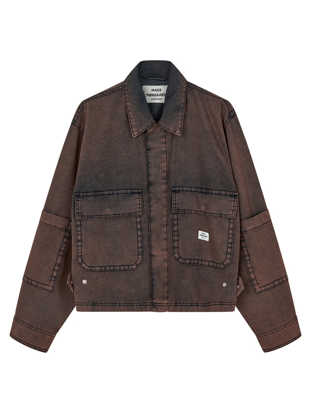 Mads Nørgaard Soft Denim Soleil Jacket Brown