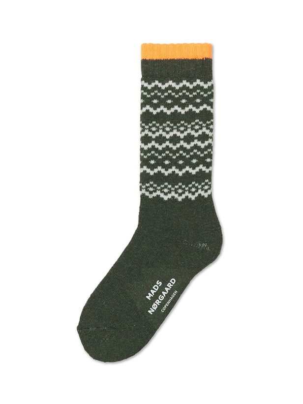 Mads Nørgaard Iceland Sali Sock Martini Olive