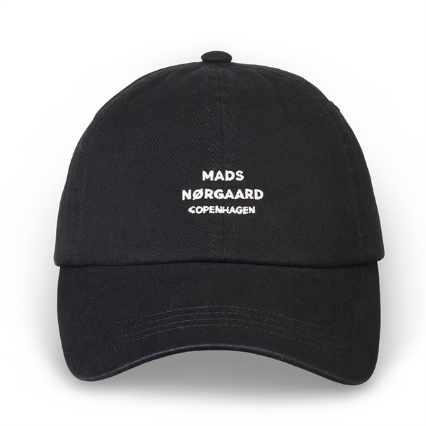 Mads Nørgaard Soft Twill Cash Cap Jet Black