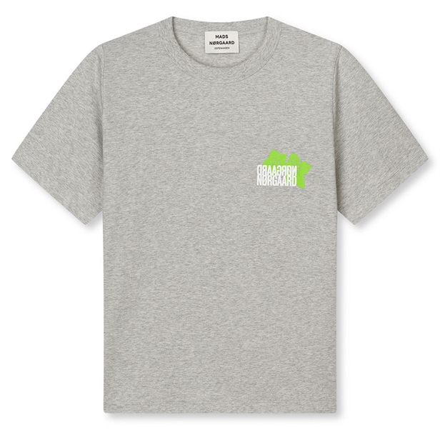 Mads Nørgaard Single Organic Grace Tee Mid Grey Melange