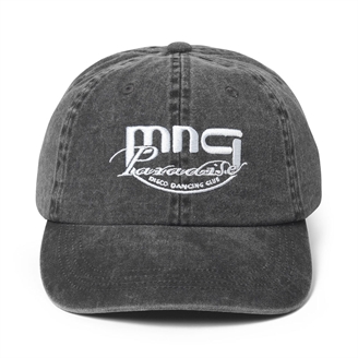 Mads Nørgaard Washed Cotton Twill Coal Cap Washed Black