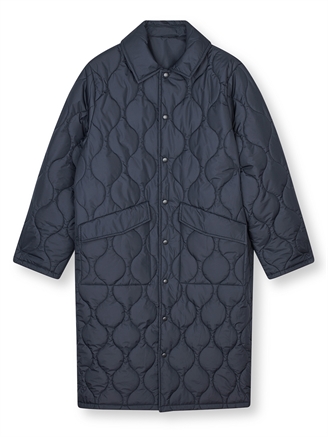 Mads Nørgaard Light Ripstop Clava Coat Parisian Night
