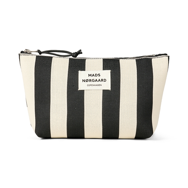 Mads Nørgaard Knit Stripe Hof Make-Up Bag Black