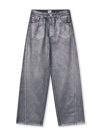 Mads Nørgaard Metallic Denim Christel Jeans Vintage Blue/Gun Metal