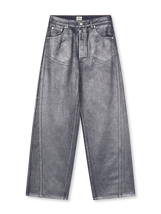 Mads Nørgaard Metallic Denim Christel Jeans Vintage Blue/Gun Metal