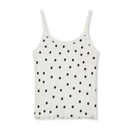 Mads Nørgaard Pointella Trilla Top AOP Dot AOP Vanilla Ice