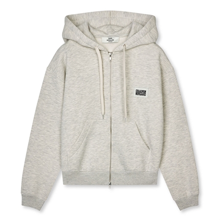 Mads Nørgaard Standard Bobo Hood Sweatshirt Light Grey Melange