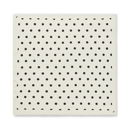 Mads Nørgaard Soft Cotton Big Dot Scarf Dot AOP/Black