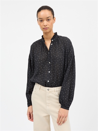 Skall Studio Hannah shirt Black/White dot