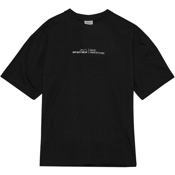 HALO Graphic Boxy T-Shirt Black