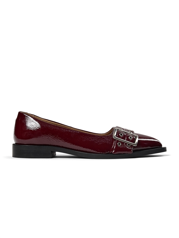 Pavement Saso Low Ballerina Bordeaux patent