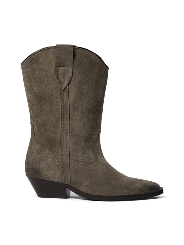 Pavement Nikki Suede Boots Khaki Suede