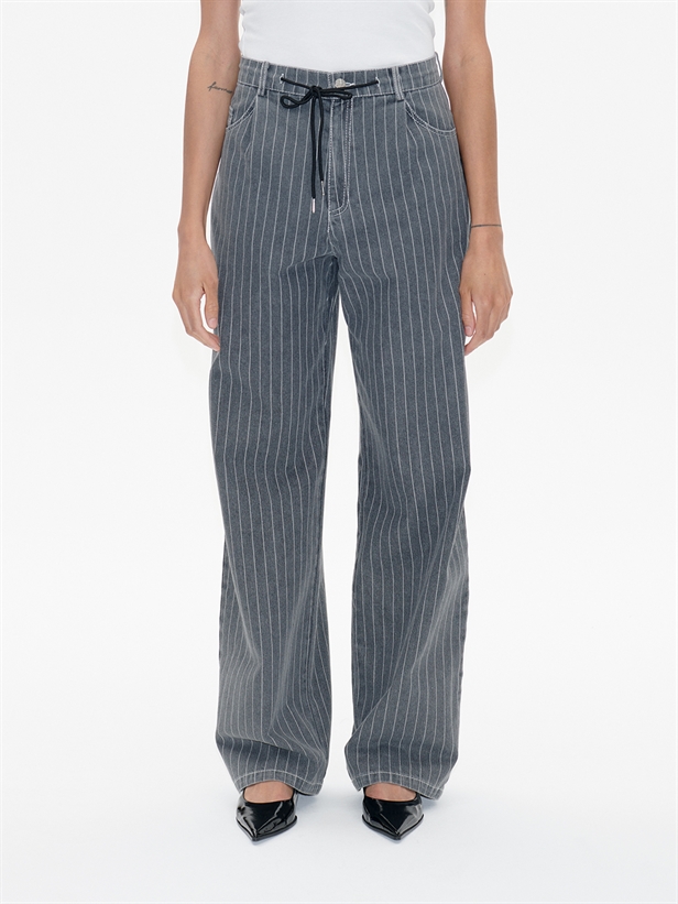 Baum und Pferdgarten Nanny Bukser Grey Pinstripe Denim