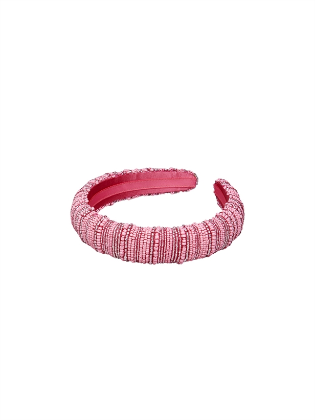 Becksöndergaard Cassie Midi Beaded Hairbrace Hot Pink