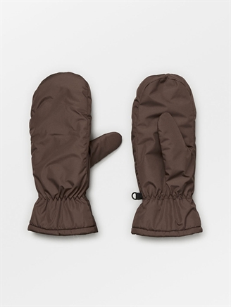 Becksöndergaard Padded Nylona Mitten Deep Taupe Brown