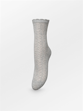 Becksöndergaard Leofa Cotta Sock Light Grey Melange