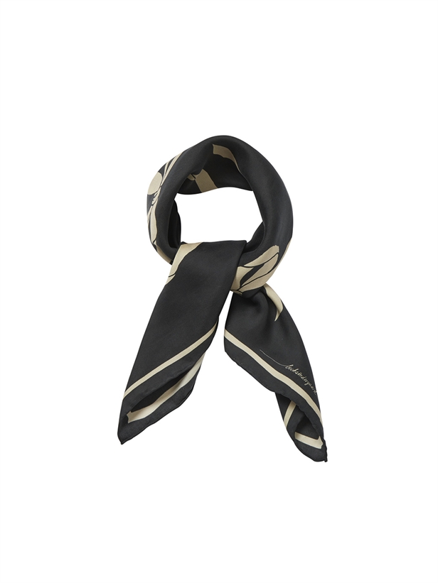 Becksöndergaard Bow Twill Sia Scarf Black