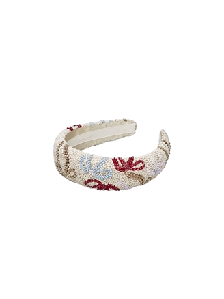 Becksöndergaard Bow Wide Beaded Hairbrace Multi