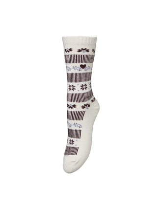 Becksöndergaard Carols Wola Sock Eggnog Off White