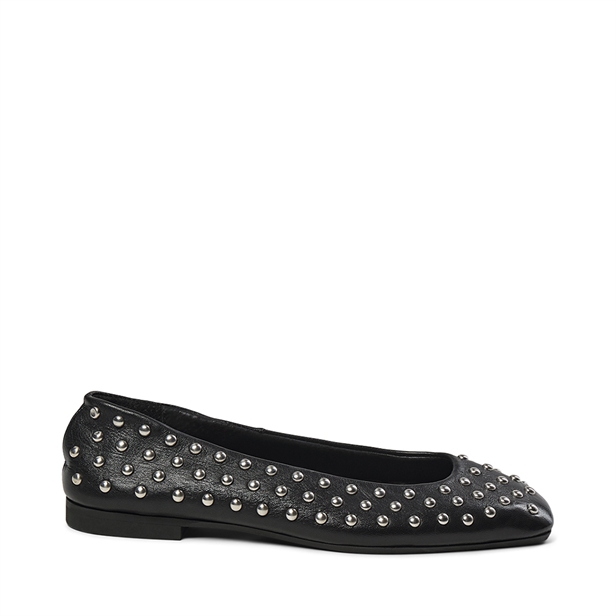 Pavement Katie Studs Ballerina Black