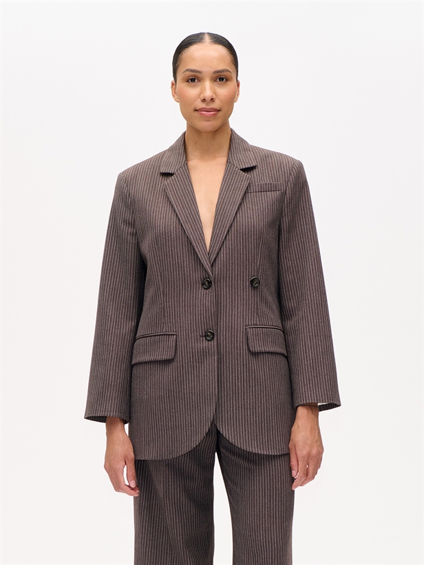 Baum und Pferdgarten Bleona Blazer Dark Brown Pinstripe