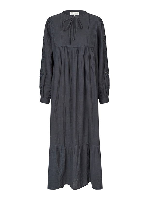 Lollys Laundry LatourLL Lace Maxi Dress LS Dark Grey