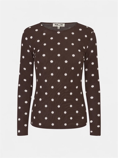 Baum und Pferdgarten Jodie Blouse Coffee Bean Dots