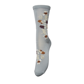 Becksöndergaard Fleuriora Visca Sock Silver Blue